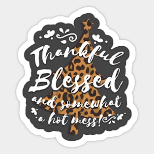 Christmas Hot Mess Sticker